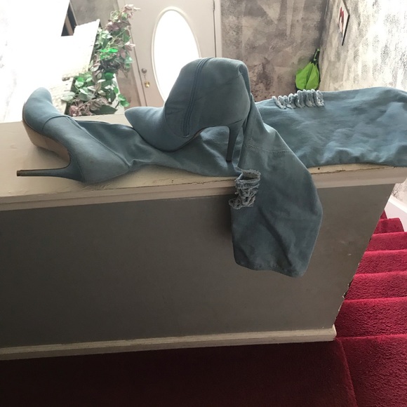 Blue gene tall high heel sexy boot - Picture 3 of 8